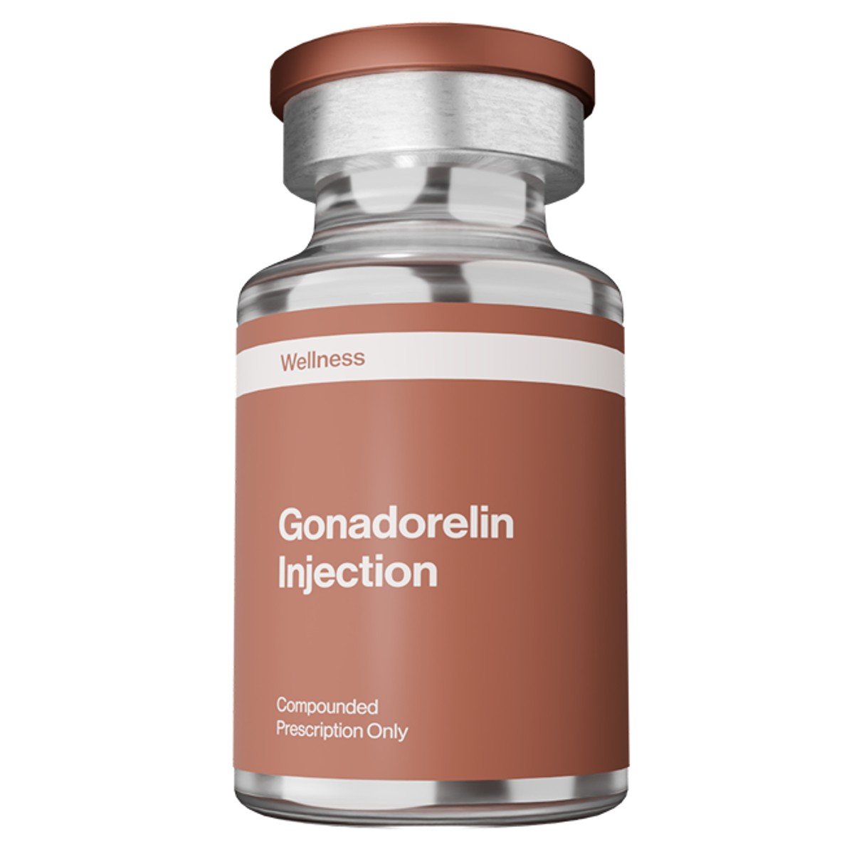 Product render of a wellness injection vial